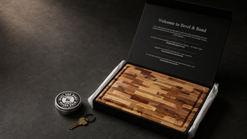 Engraved maple cutting board as a realtor closing gift