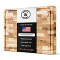Bevel and Bond end-grain hard maple cutting board, handcrafted in the USA.